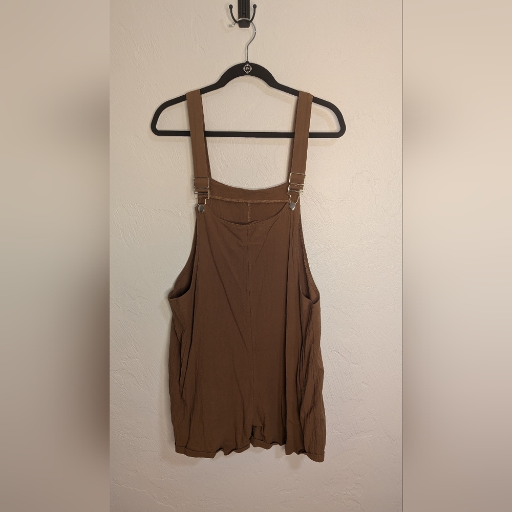 FA Women's Brown Shorts with Suspenders